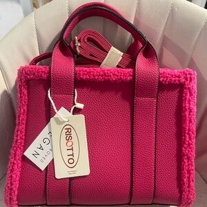 Hot Pink Vegan Leather Purse